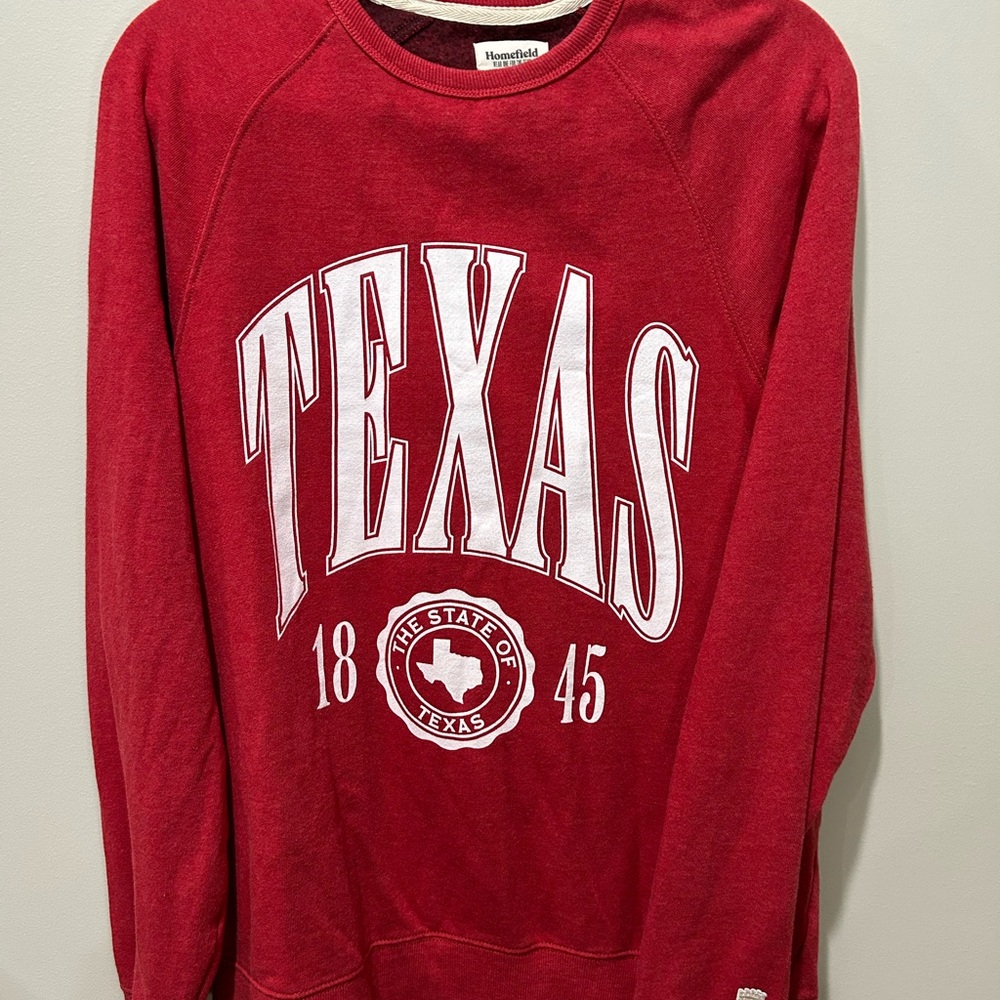 Texas Homefield Red and Gray Sweatshirt
